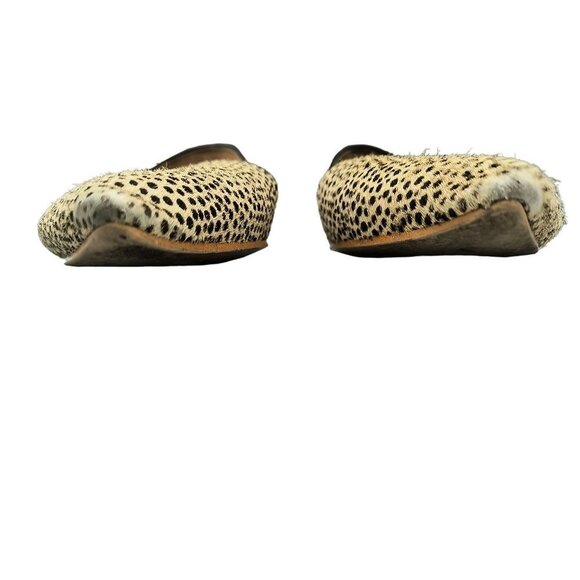 J. Crew‎ Zoe Calf Hair Leather D’Orsay Flats in Black/Tan, Size 9 - Picture 3 of 7